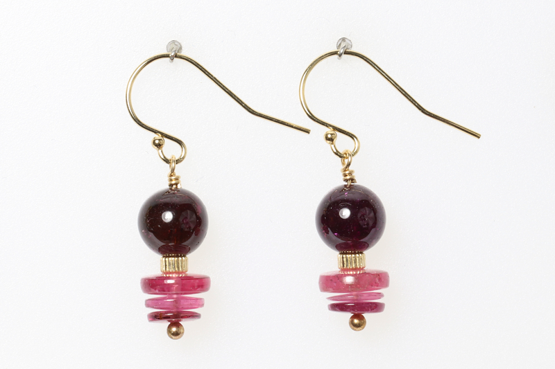 Tourmaline/gf Earrings